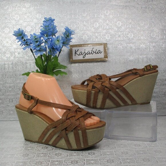 LUCKY BRAND Wedges Size 7.5 - Picture 1 of 8